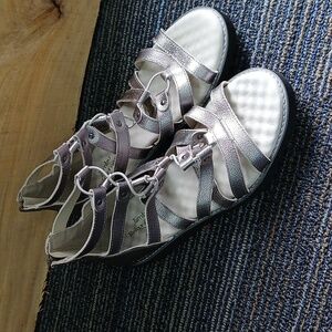 New Jambu Relax Foam Gladiator Silver sandal 8.5m